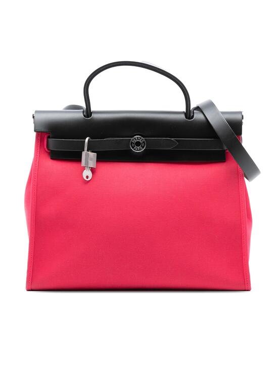 Hermes Handbags - Hermes Herbag Zip Leather And Toile 31 #300680H20B
